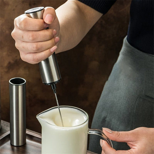 Electric Milk Frother – Handheld Portable Milk Foam Maker
