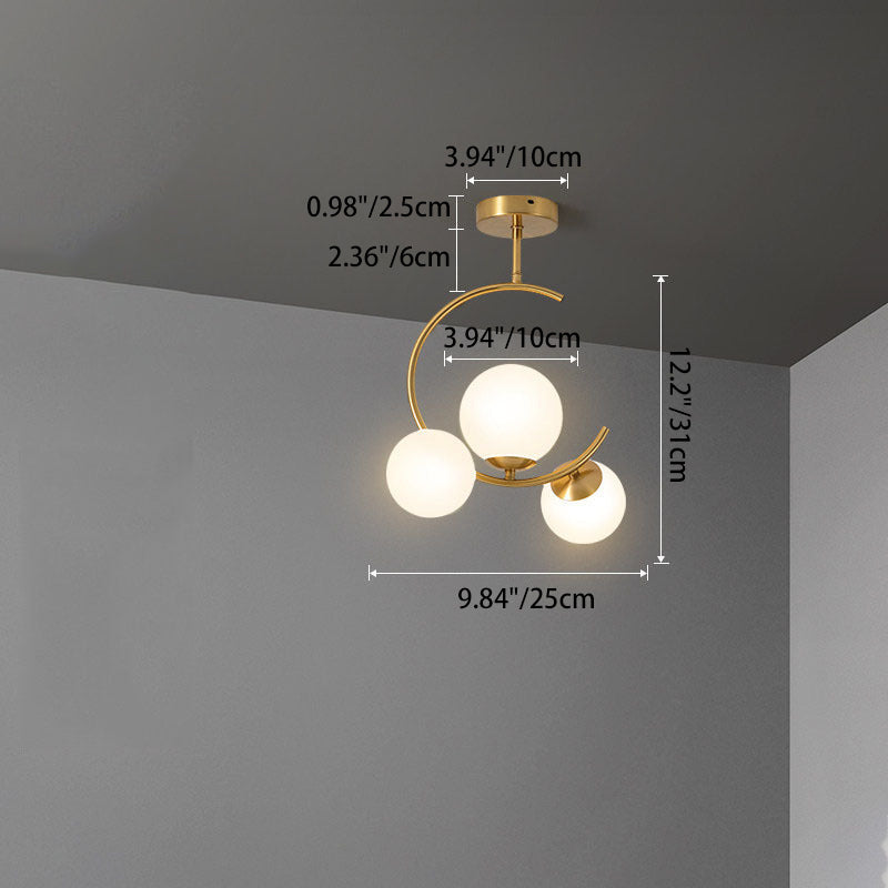ScandiGlobe | Curved Globe Design Scandinavian Ceiling Light