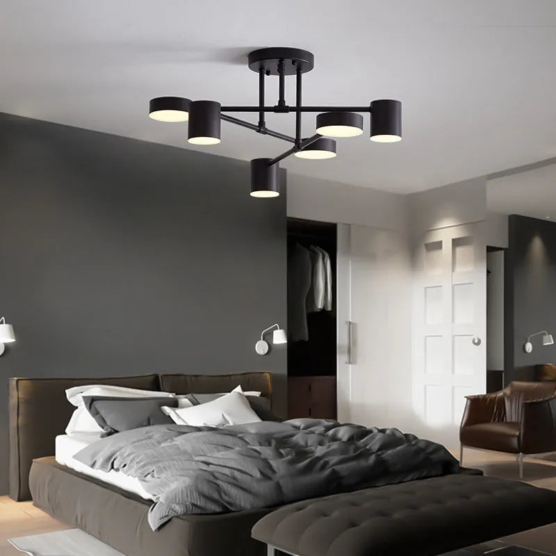 HexaGlow | Contemporary 6-Light Adjustable Ceiling Fixture