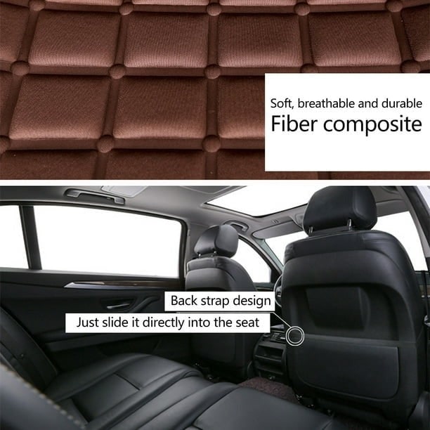 12V Heated Car Seat Cover & Cushion – Dual Heat Settings with Backrest Support