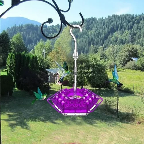 Outdoor Hummingbird Feeder – Multi-Port Nectar Feeder with Perches