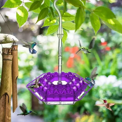 Outdoor Hummingbird Feeder – Multi-Port Nectar Feeder with Perches