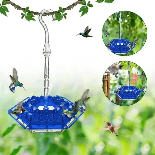 Outdoor Hummingbird Feeder – Multi-Port Nectar Feeder with Perches