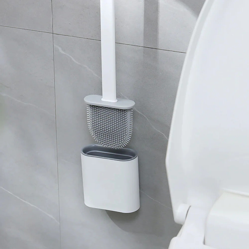 CleanRust | Rust-Free Toilet Cleaner Set with Silicone Brush & Holder