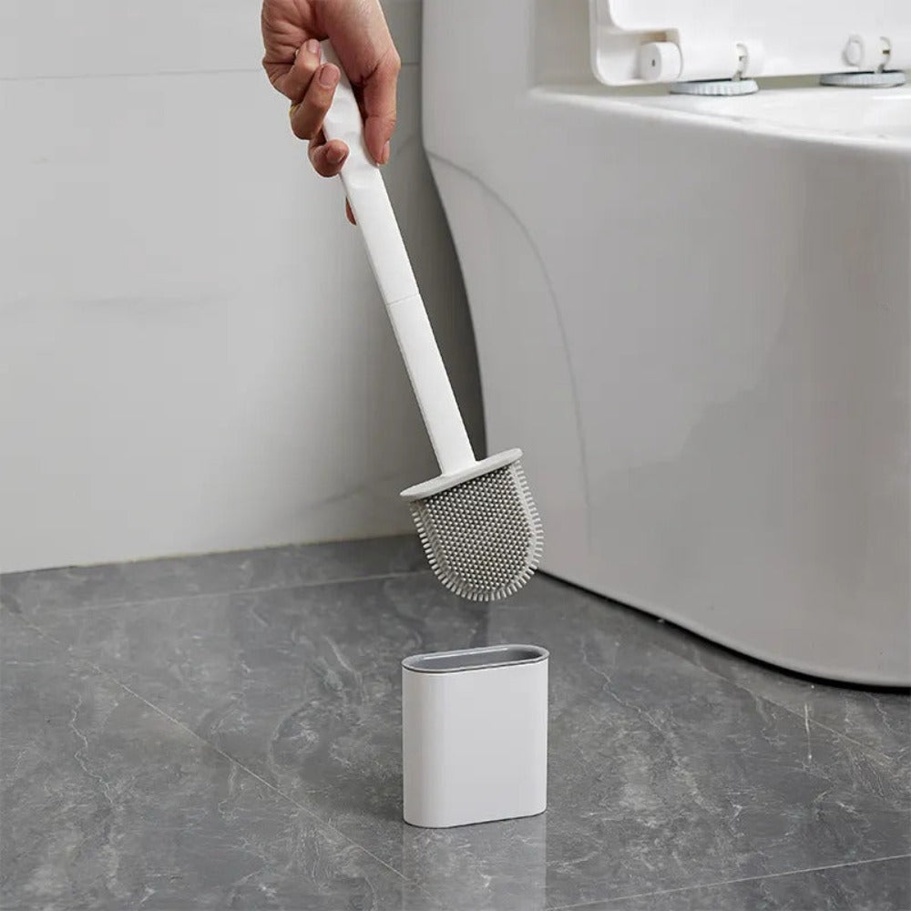 CleanRust | Rust-Free Toilet Cleaner Set with Silicone Brush & Holder