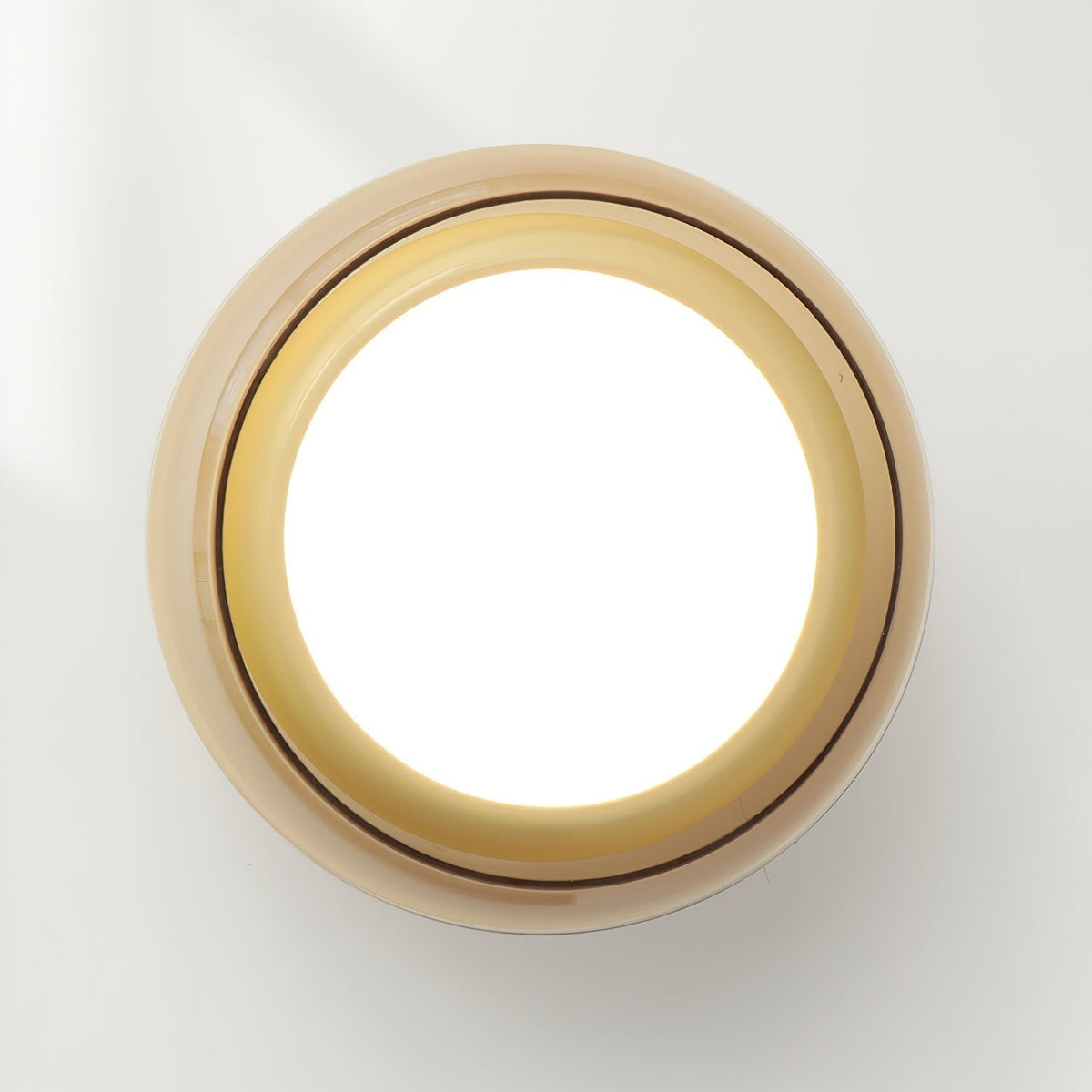 AmberGlow | Vintage LED Flush Mount Ceiling Light with Amber Glass