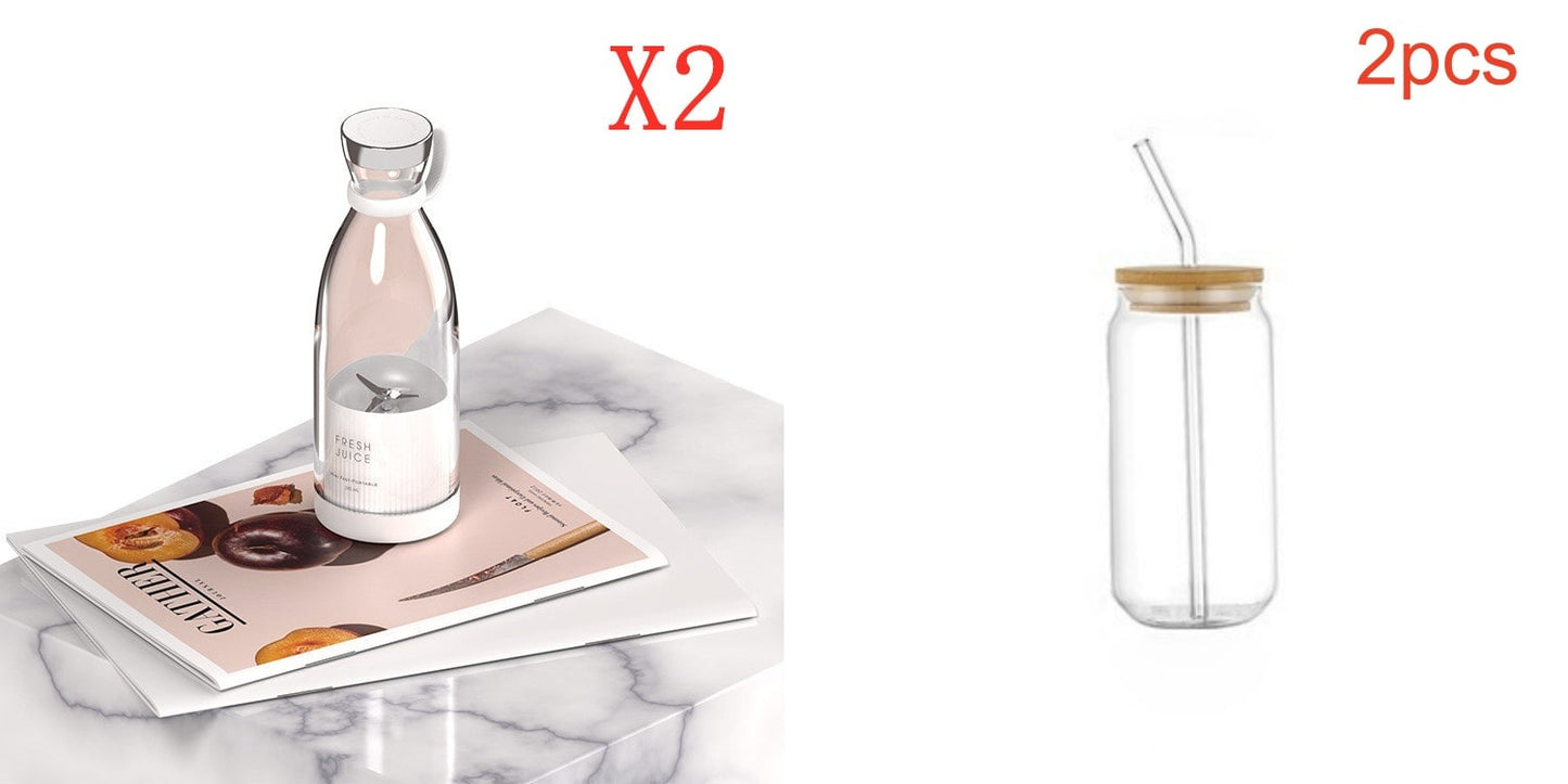 USB Rechargeable Portable Blender – Powerful Motor, Stainless Steel Blades