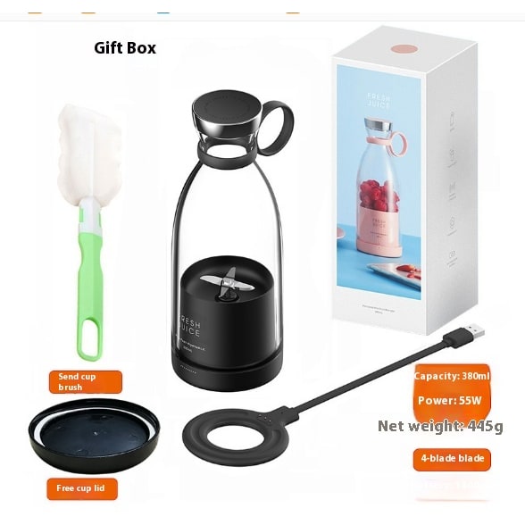 USB Rechargeable Portable Blender – Powerful Motor, Stainless Steel Blades