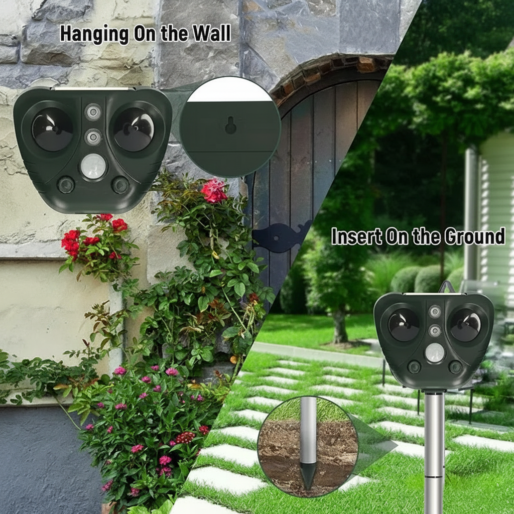 ShieldZone | Motion-Activated Solar Ultrasonic Animal Repeller