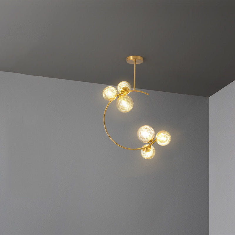 ScandiGlobe | Curved Globe Design Scandinavian Ceiling Light