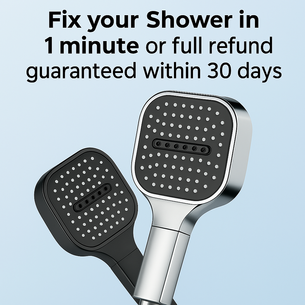 TurboRain | High-Pressure Turbo Boost Shower Head with Enhanced Filtration System