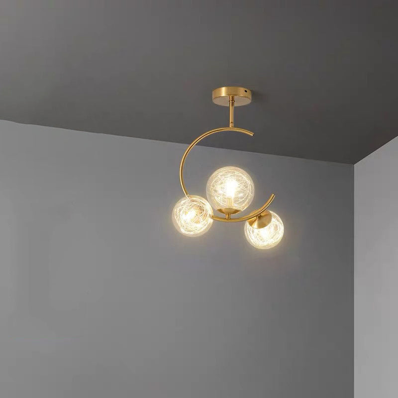 ScandiGlobe | Curved Globe Design Scandinavian Ceiling Light