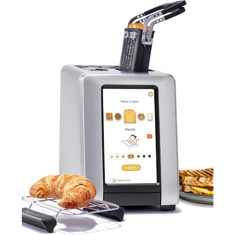 2-Slice Digital Toaster – Touchscreen, Panini Press & Warming Rack