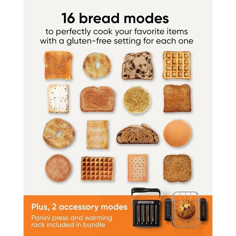 2-Slice Digital Toaster – Touchscreen, Panini Press & Warming Rack