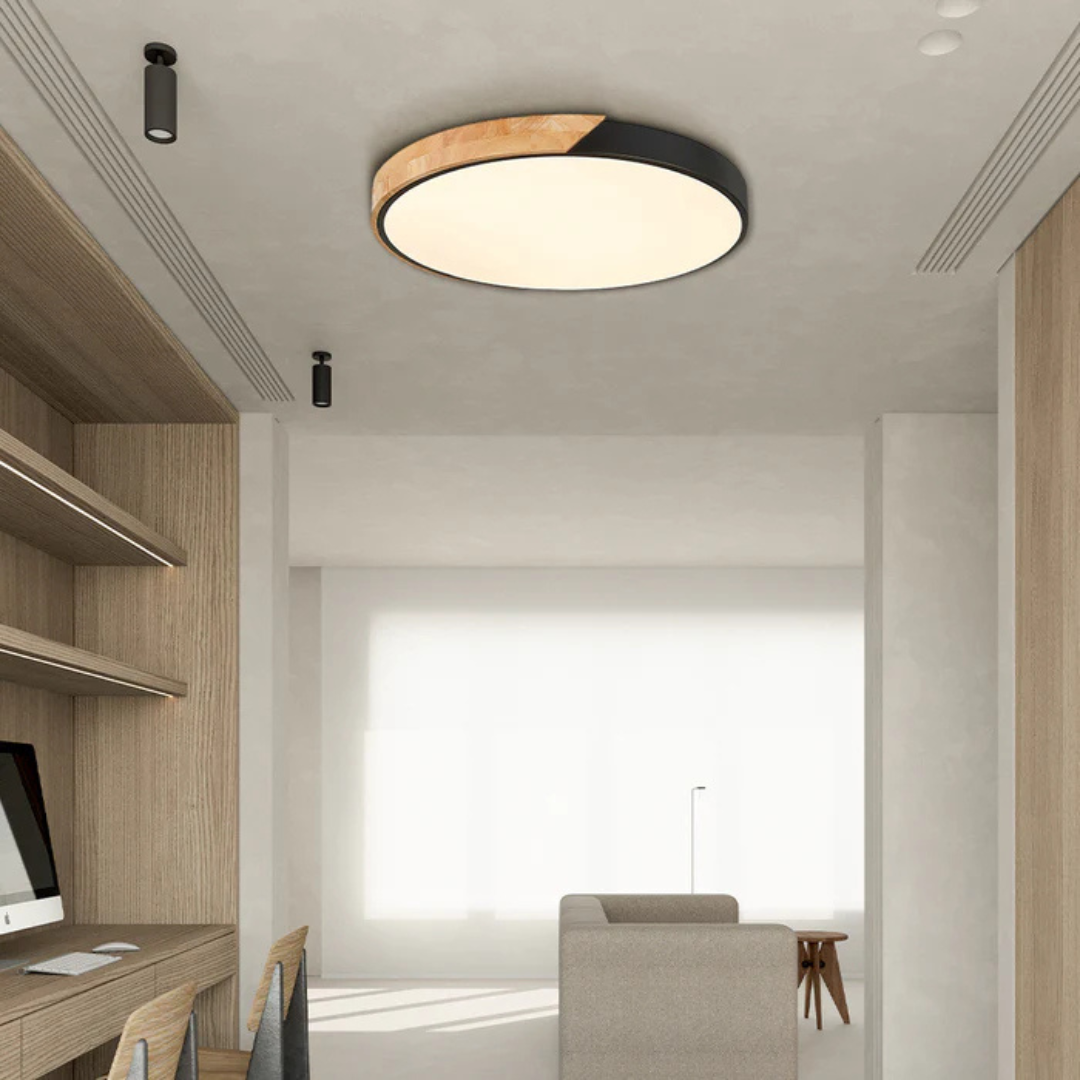 SkovGlow  - Scandinavian Wooden LED Ceiling Light