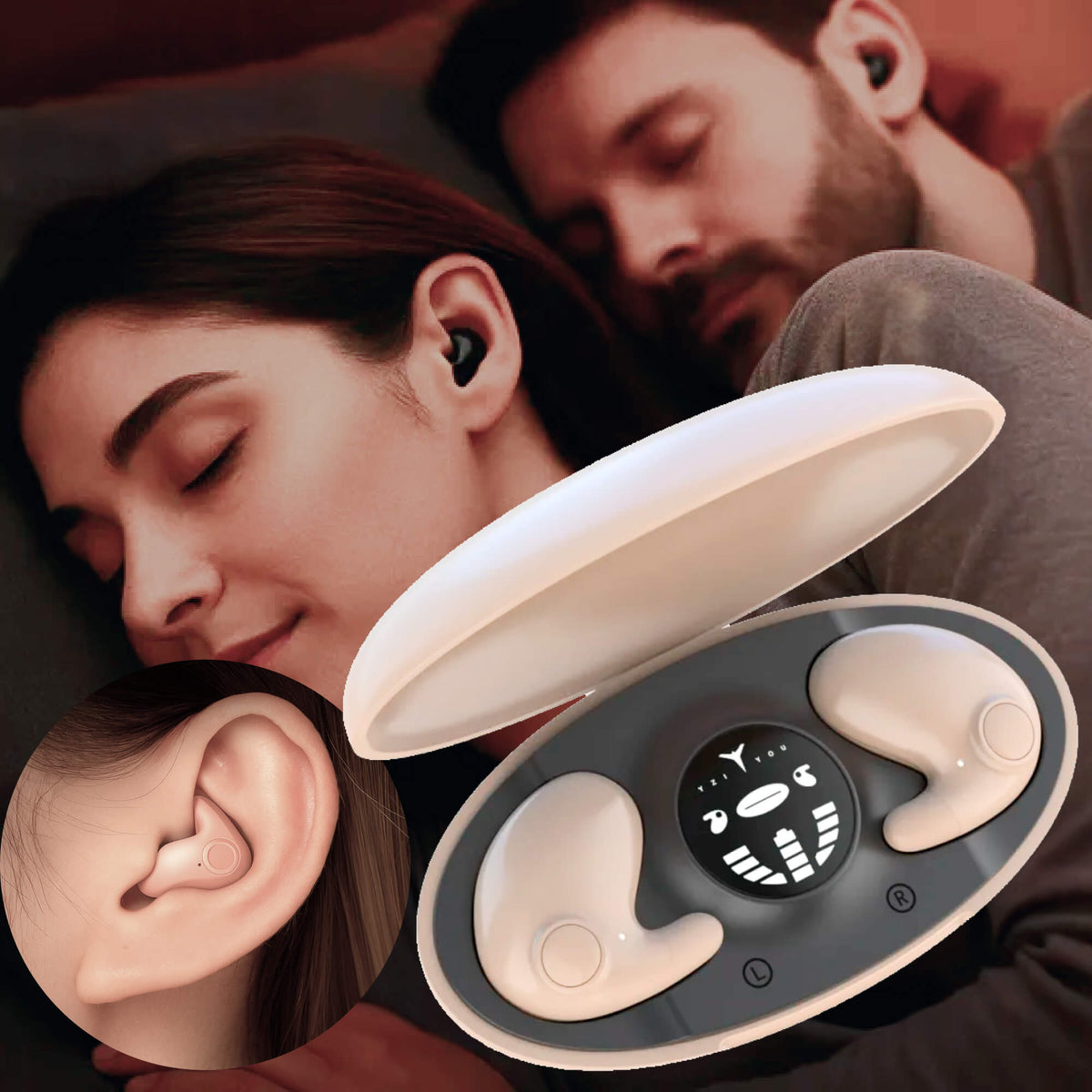 Wireless Sleep Earbuds – Compact Noise Cancelling Earbuds for Sleeping