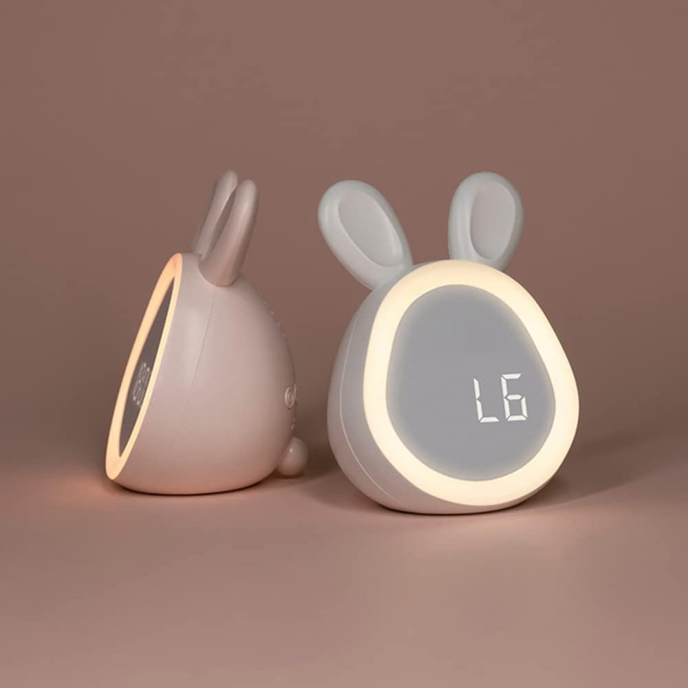 Kids LED Night Light Alarm Clock – Gentle Wake-Up Clock for Children